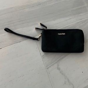 Black Calvin Klein Wristlet